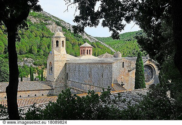 Abbey of Sainte-Marie de Fontfroide  in the department of Aude  France  Europe
