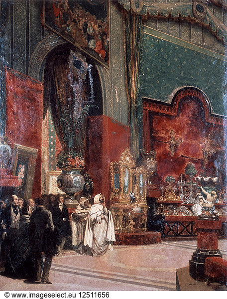 Abd al-Kadir Visits the Exposition Universelle de Paris  1855. Artist: Prosper Lafaye