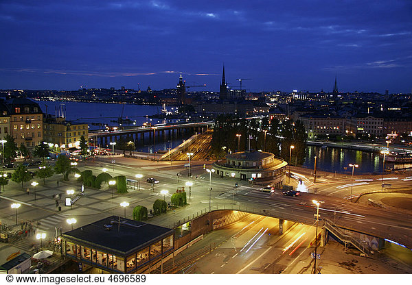 Abendstimmung in Stockholm  Schweden  Europa