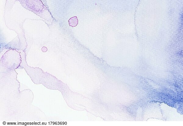 Abstract blue pink watercolor backdrop