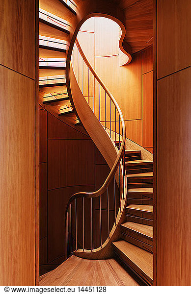 Abstract Spiral Staircase
