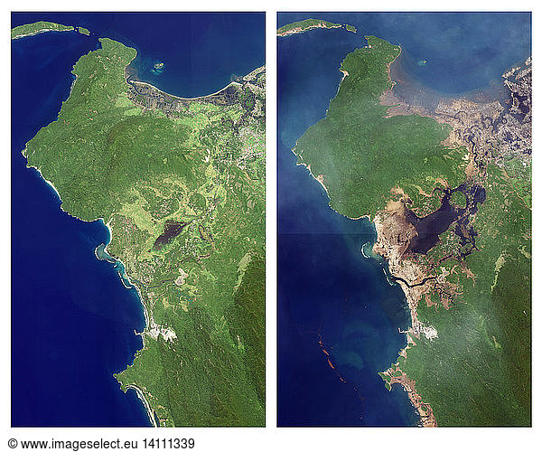 Aceh  Indonesia  Before and After 2004 Tsunami