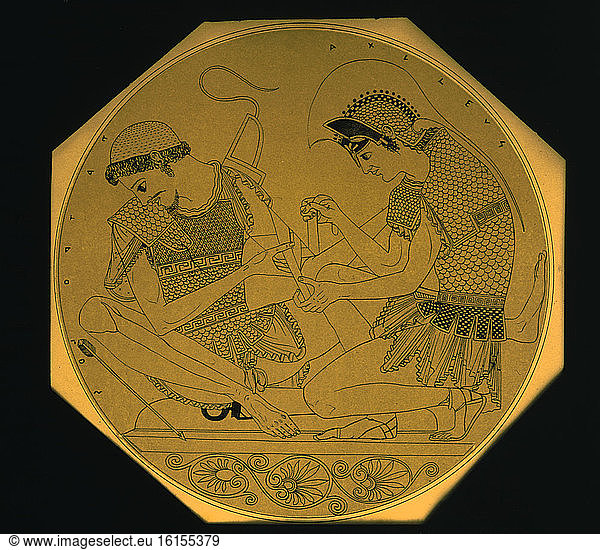 Achilles & Patroclus / Drinking bowl