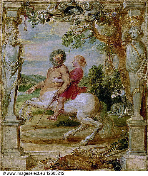 Achilles wird vom Kentauren Chiron erzogen  1630-1635. Künstler: Rubens  Pieter Paul (1577-1640)
