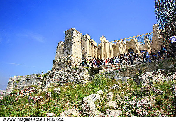 Acropolis  Athens  Greece  Europe  UNESCO World Heritage Site