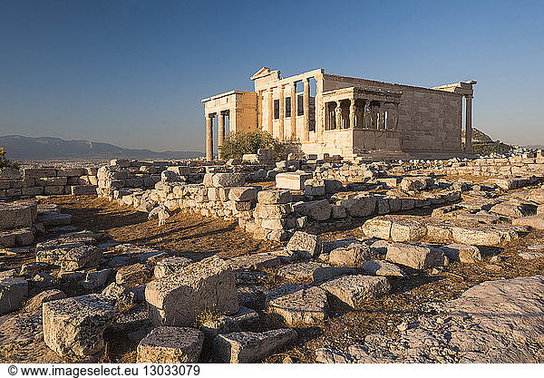 Acropolis  UNESCO World Heritage Site  Athens  Attica Region  Greece