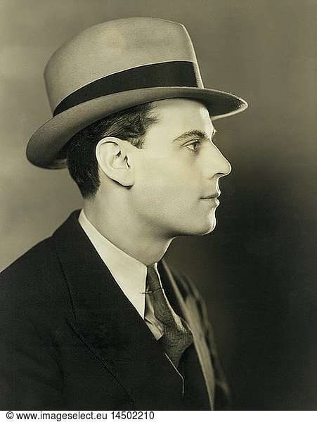 Actor Norman Foster  Profile Publicity Portrait  1930