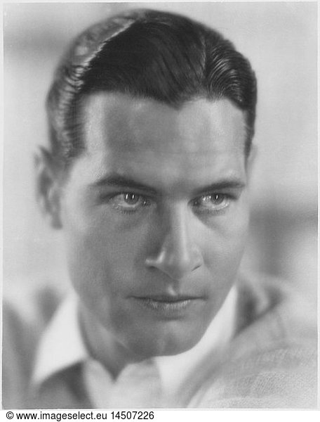 Actor Richard Arlin  Publicity Portrait Looking Away  1930's