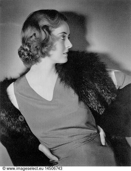 Actress Bette Davis  Portrait by Jack Freulich  1931