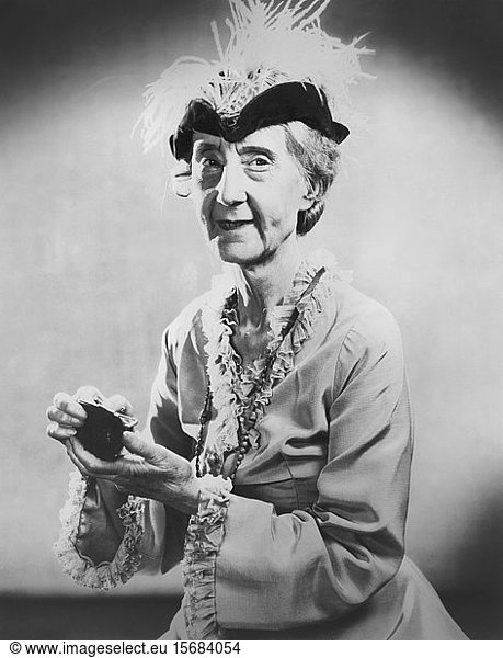 Actress Flora Finch  Half-Length Publicity Portrait  1930's