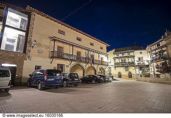 Ademuz Stadt im Herzen von Rincon de Ademuz  Valencia  Spanien.