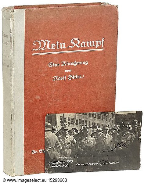 Adolf Hitler A First Edition Of Mein Kampf Volume 1 With