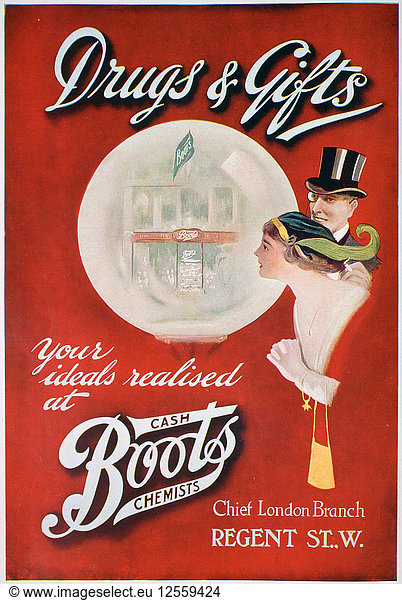 Advert for Boots the Chemists  1913. Artist: Unknown
