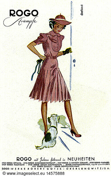 advertising fashion Rogo stockings advert 'Atlantis' May 1942