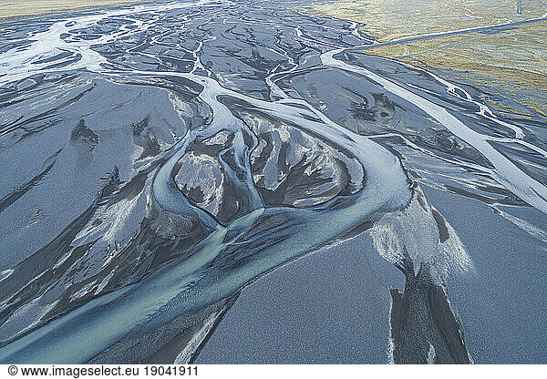 Aerial Iceland River