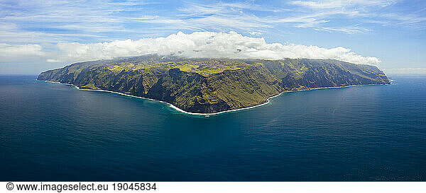 Aerial photo of Island in the Atlantic Ocean