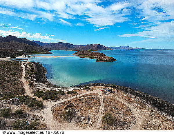 Aerial view from Baja California