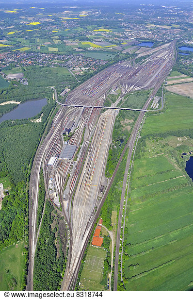 Aerial view  Maschen Marshalling Yard