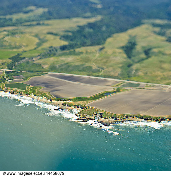 Aerial View of a Coastline