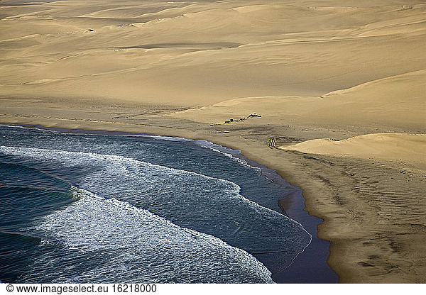 Africa  Namibia  Skeleton Coast  Aerial view