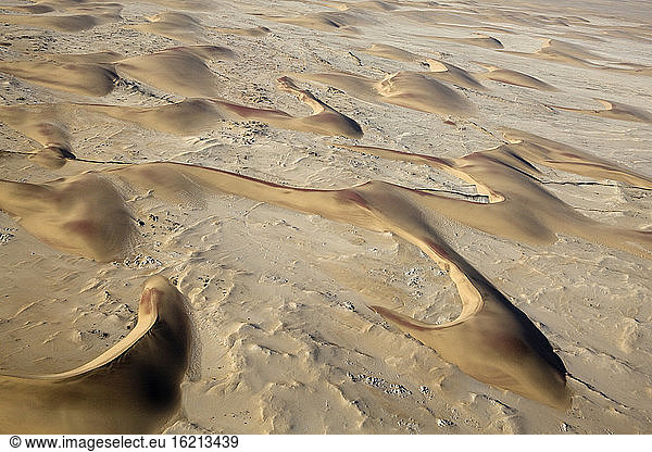 Afrika  Namibia  Sanddünen  Luftaufnahme