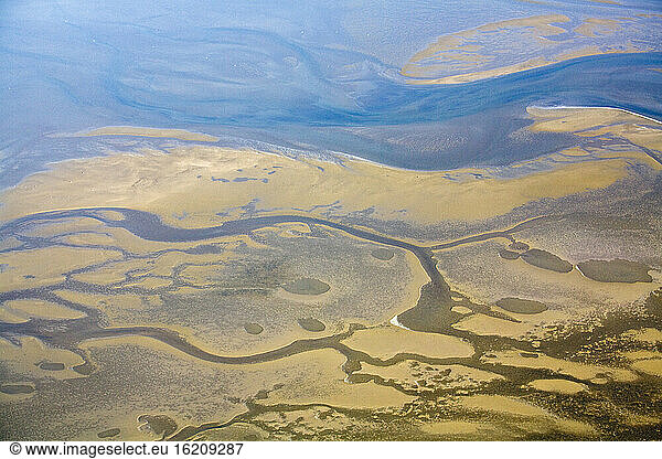 Afrika  Namibia  Skelettküste  Luftaufnahme
