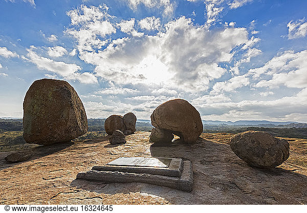 Afrika  Simbabwe  Matobo-Nationalpark  Grabmal von Cecil Rhodes