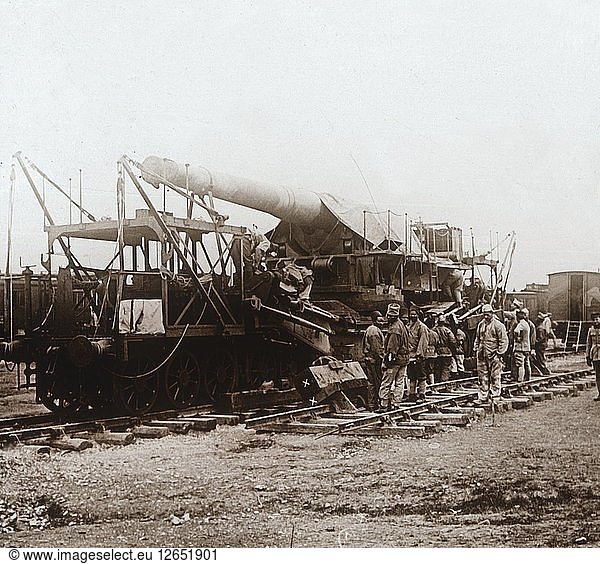 Afrikanische Truppen und schwere Artillerie,  Champagne,  Nordfrankreich,  ca. 1914-c1918. Künstler: Unbekannt.