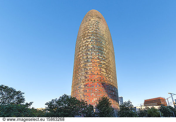 Agbar-Turm  Torre GlÃ²ries in Sant MartÃ  Barcelona