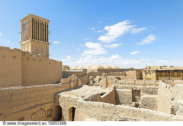 Aghazadeh-Villa und ihr Windfang Abarkook Provinz Yazd Iran Naher Osten