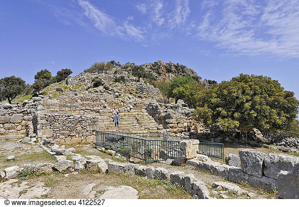 Agora in den Ruinen aus dem 5.Jh. vor Chr. der dorischen Stadt Lato  Kreta  Griechenland
