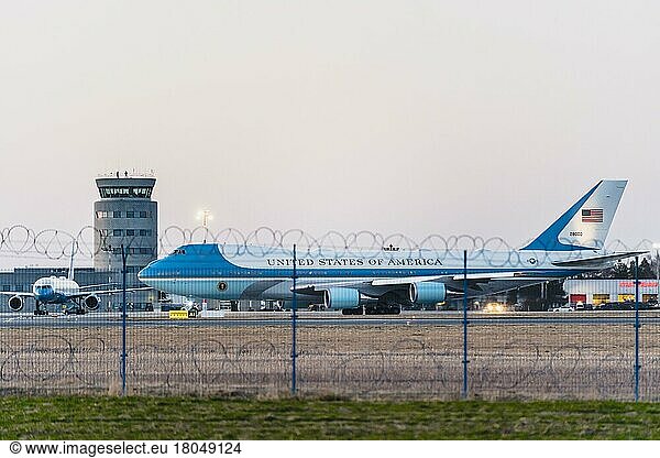 Air Force One visit  Rzeszów airport  President of United States  Jasionka  Poland  Europe