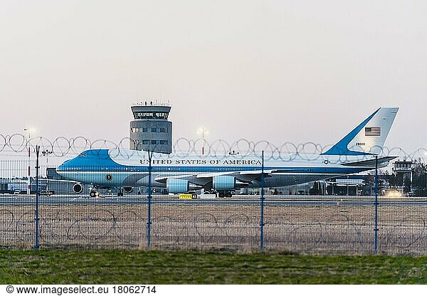 Air Force One visit  Rzeszów airport  President of United States  Jasionka  Poland  Europe