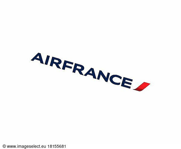 Air France  gedrehtes Logo  Weißer Hintergrund B