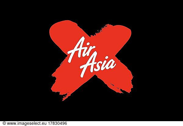 AirAsia X  Logo  Schwarzer Hintergrund