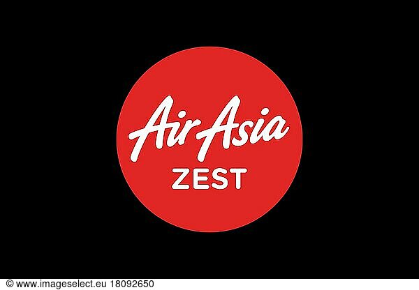 AirAsia Zest  Logo  Schwarzer Hintergrund