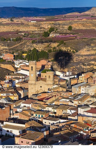 Aitona village  Baix Segre  Lleida  Catalonia  Spain  Europe.