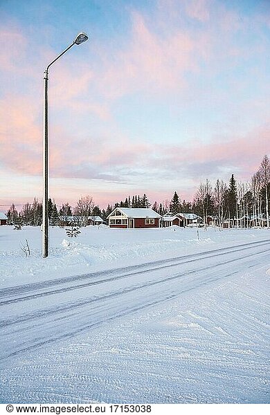 Akaslompolo  Stadt am Polarkreis in Finnisch-Lappland  Finnland