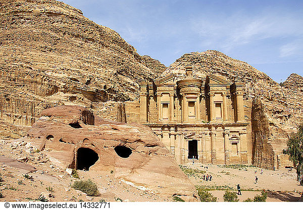 Al-Dayr monastery  archaeological site of Petra  Jordan  Middle East
