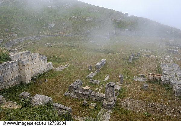 Albania  Fier County  ancient city Byllis  amphitheatre