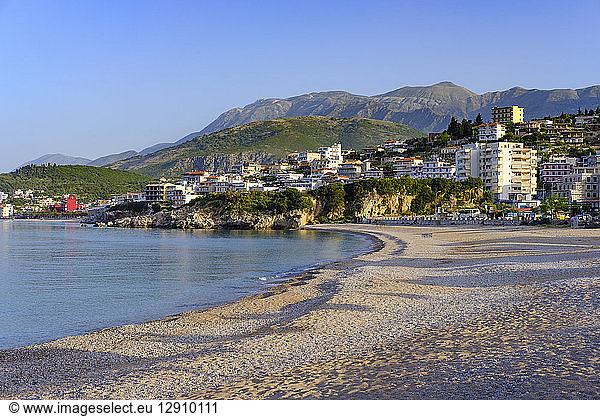 Albania Ionean sea Albanian Riviera beach of Himara