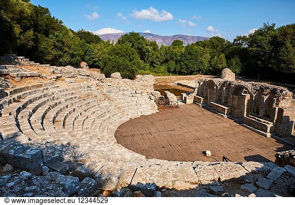 Albania  Vlore province  Butrint  Ruins of the greek city  UNESCO World Heritage Site.