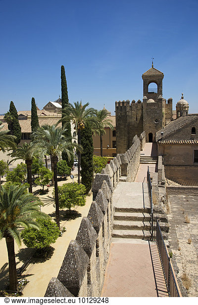 Alcázar de los Reyes Cristianos  Cordoba  Andalusien  Spanien  Europa