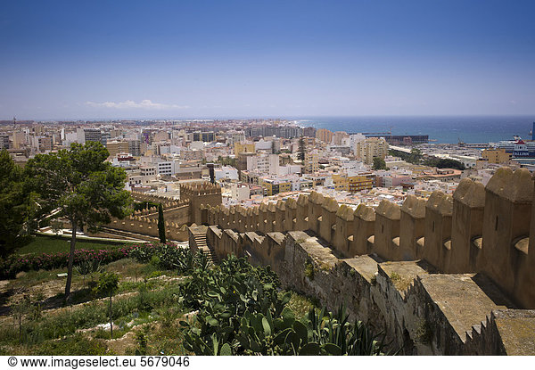 Alcazaba Festung Almeria Andalusien Spanien Europa
