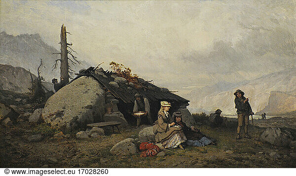 Aleksander Kotsis (1836-1877). Polnischer Maler. Eine Reise in die Tatra  1873. Polnische Kunstgalerie des 19. Jahrhunderts (Sukiennice Museum). Nationalmuseum von Krakau. Polen.