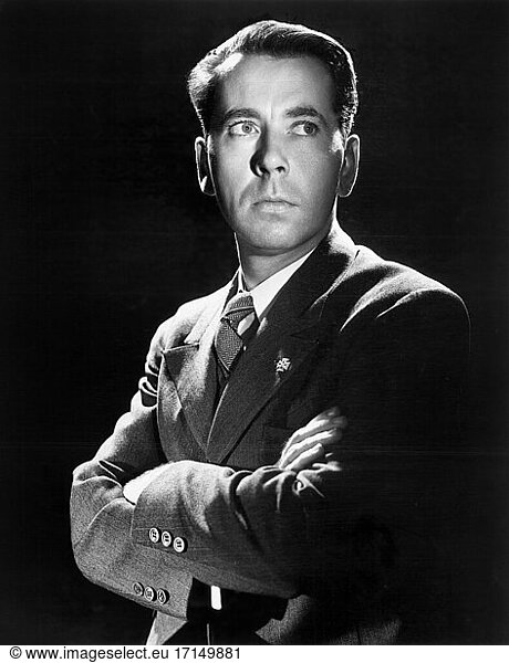 Alexander Knox  Half-Length Publicity Portrait for the Film  None Shall Escape   Columbia Pictures  1944