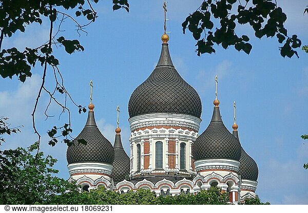 Alexander Nevsky Cathedral on Domberg  Tallinn  Estonia  Tallinn  Estonia  Europe