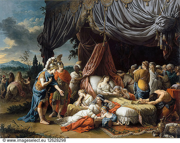 Alexander the Great and Hephaestion at the Deathbed of the wife of ...