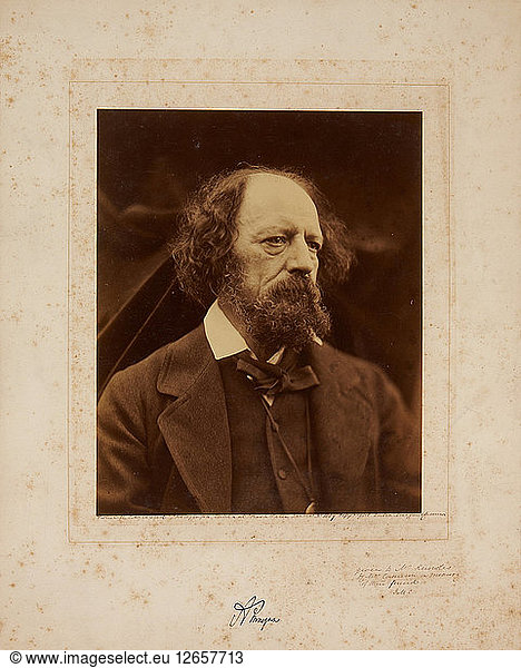 Alfred  Lord Tennyson (1809-1892)  1869.