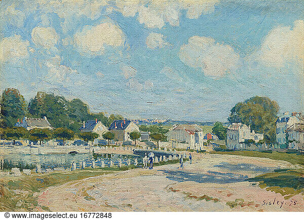 Alfred Sisley  1839–1899. Watering Place at Marly   1875. Oil on canvas.
Inv. No. 1971.875 
Chicago  Art Institute.
